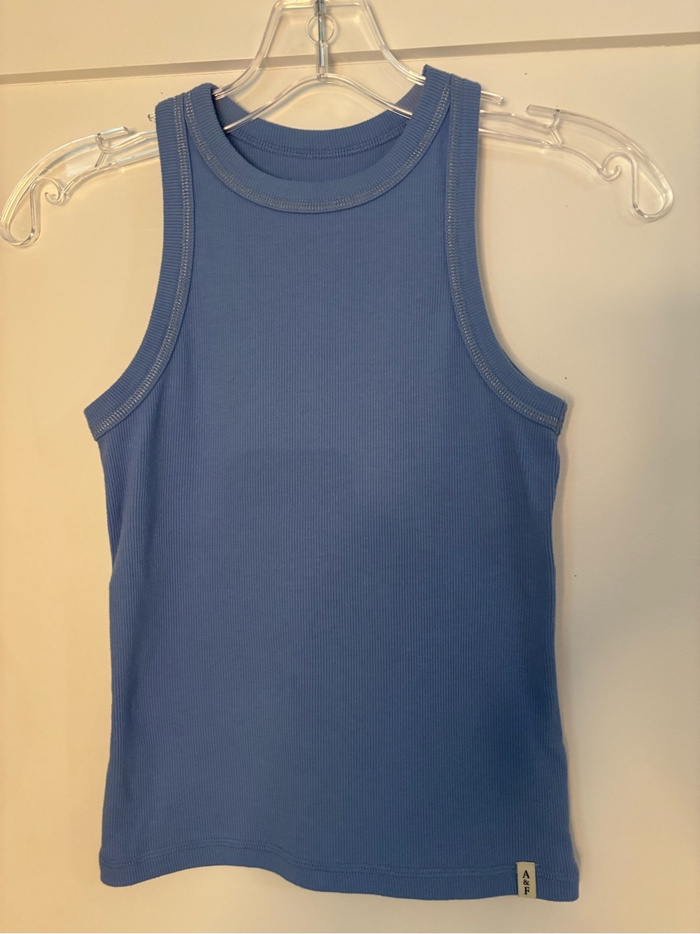 abercrombie kids Blue Ribbed Tank - Classic Sleeveless size 11-12